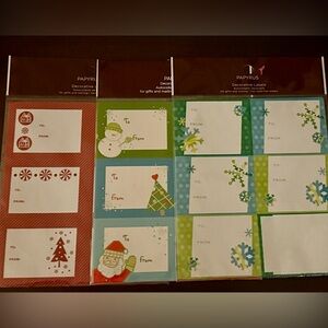 Papyrus Holiday Decorative Labels 3 Packs = 36 Labels Total NWT